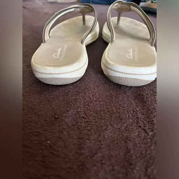 Clarks Cloudsteppers Sandal Metallic Multi Color Women Size 7 - Picture 6 of 7